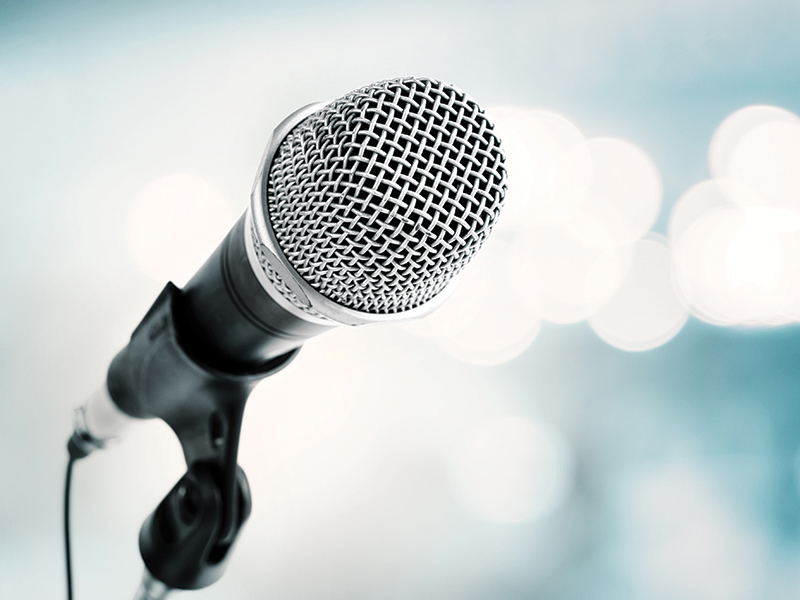Photo of a microphone.